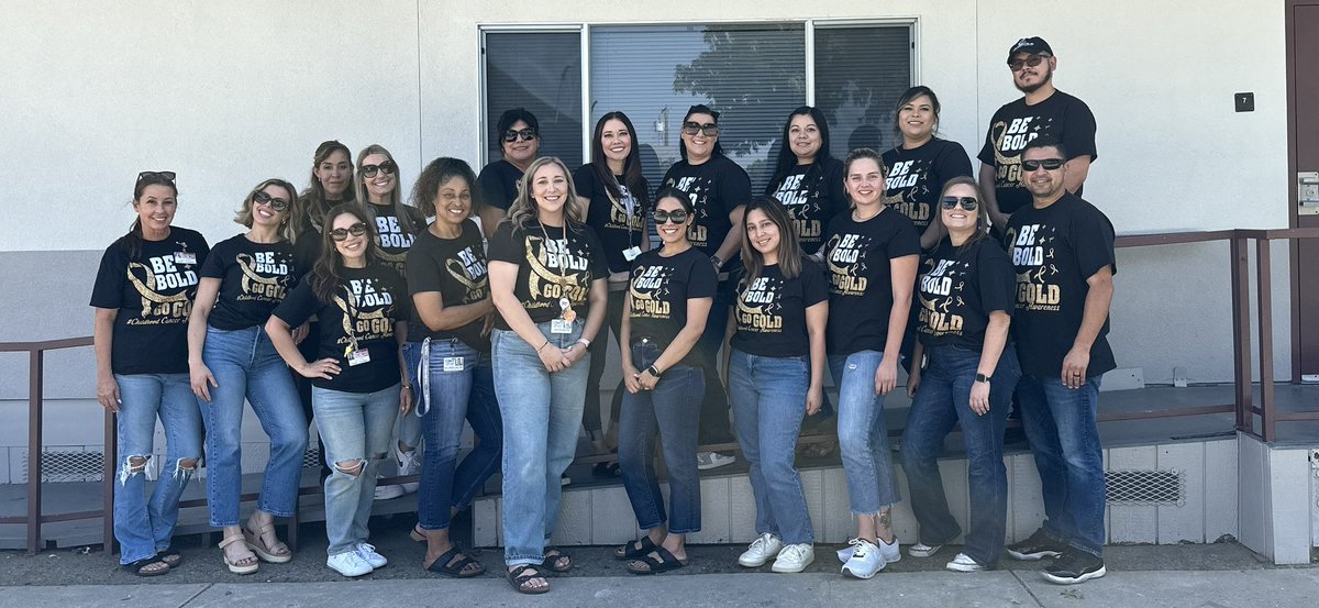 September is childhood cancer awareness month. We wear our shirts on Fridays to support one of our 2nd graders who was recently diagnosed. We have an amazing supportive staff who has come together for our student! <a href="/visaliausd/">Visalia Unified School District</a> #IAmVusd