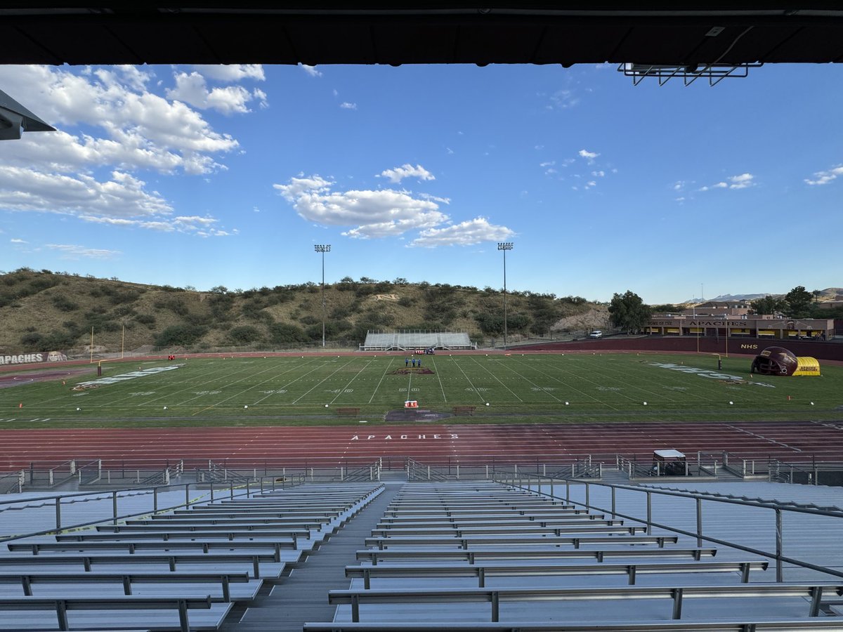 🏈Game Day at Apache Stadium! Apaches host the Blue Devils of Sunnyside. 7:00 PM kickoff 🏈