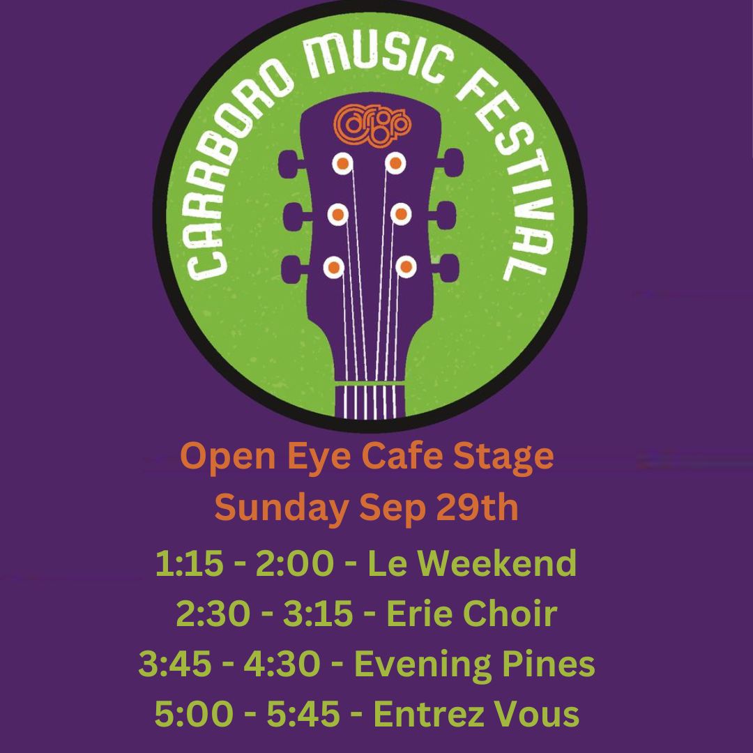 Sophisticated promotional bot reactivating to remind you that 9/29 is a Sunday and more importantly that, well, I'm sure it's in the photo somewhere. Pic lifted from the robots at <a href="/ErieChoir/">Erie Choir</a>. Told to mention <a href="/TOCMusicFest/">CarrboroMusicFest</a>--fine, done.