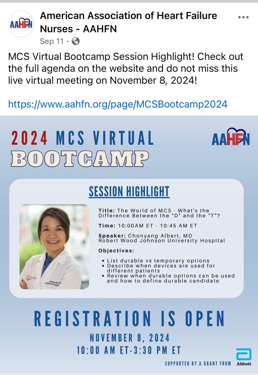 ChonyAlbert MD (@chonyalbertmd) on Twitter photo I look forward to presenting at the <a href="/AAHFN/">American Association of Heart Failure Nurses</a> Mechanical Circulatory Support boot camp. Going from the “temporary to durable” MCS devices and patient selection. Thank you for the invitation <a href="/AAHFN/">American Association of Heart Failure Nurses</a> #HeartFailureNursing #HeartFunctionOverFailure #MyLvad #RightDeviceforTheRightPatient I look forward to presenting at the <a href="/AAHFN/">American Association of Heart Failure Nurses</a> Mechanical Circulatory Support boot camp. Going from the “temporary to durable” MCS devices and patient selection. Thank you for the invitation <a href="/AAHFN/">American Association of Heart Failure Nurses</a> #HeartFailureNursing #HeartFunctionOverFailure #MyLvad #RightDeviceforTheRightPatient