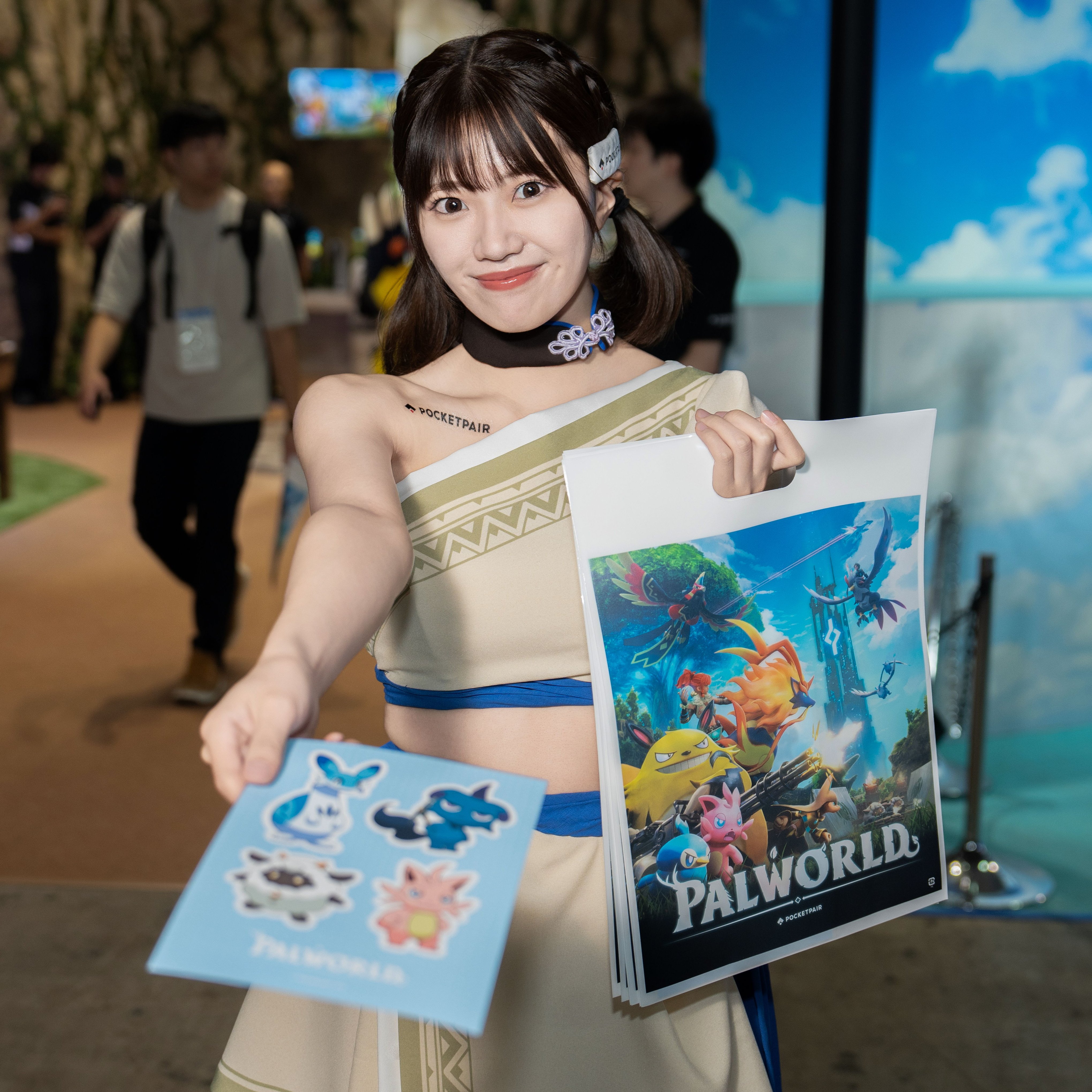パルワールド オコチョ ホログラム缶バッジ 短かっ 東京ゲーム パルワールド オコチョ ホログラム缶バッジ 短かっ 東京ゲーム
