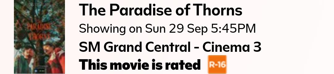 Update:

Due to unforeseen circumstances, we will no longer push through in SM Manila tomorrow but instead, we will be at SM Grand Central 🏢

So if you still want to get these freebies from us, join us in watching #TheParadiseOfThorns 🎥

🗓️ September 29, 2024
📍 SM Grand