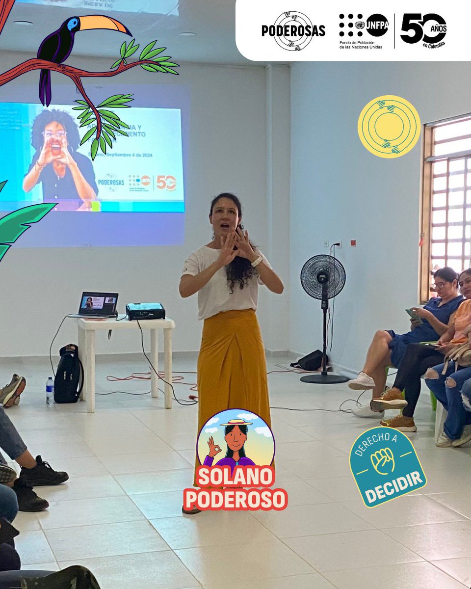 PoderosasColom2's tweet image. ¡Llegamos a Solano, Caquetá! 

Presentamos el proyecto de @PoderosasColom2 y @UNFPAColombia por la Educación Integral para la Sexualidad (EIS) que fortalece el poder de decisión en las comunidades.

 #UNFPA50Años #PoderosasColombia #PorUnaEducaciónPoderosa
