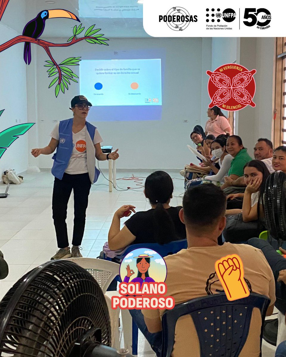PoderosasColom2's tweet image. ¡Llegamos a Solano, Caquetá! 

Presentamos el proyecto de @PoderosasColom2 y @UNFPAColombia por la Educación Integral para la Sexualidad (EIS) que fortalece el poder de decisión en las comunidades.

 #UNFPA50Años #PoderosasColombia #PorUnaEducaciónPoderosa