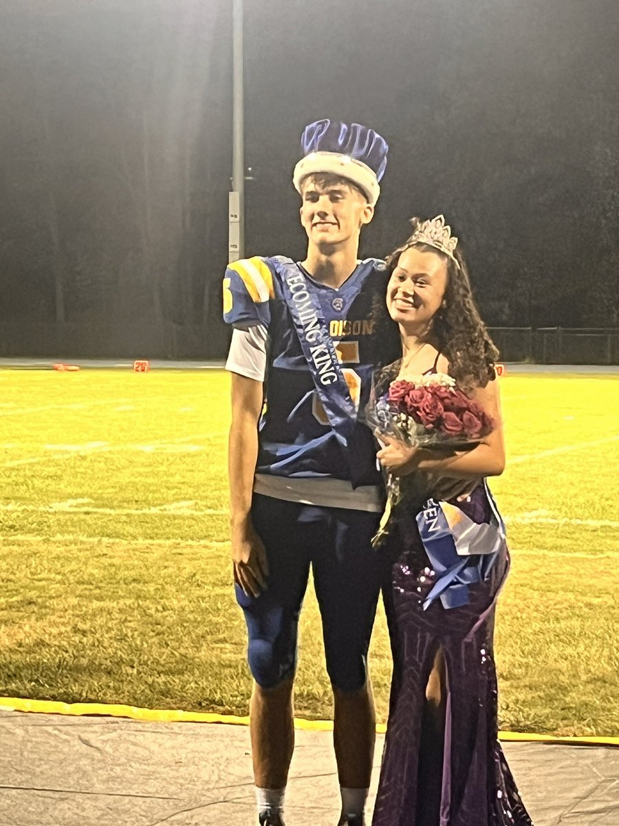 Congratulations to our Fall Homecoming King and Queen, Bryce Jordan and Neveah Parish! <a href="/Trojans_Madison/">Madison School Dist.</a> <a href="/MadisonTrojan/">Madison Trojan Athletics</a>