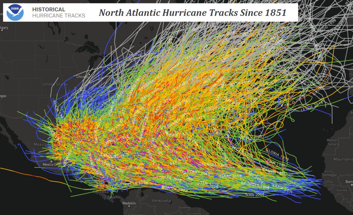 Hurricanes are kind of a common event at any given rating any given year.
Imagine if we had 1,000 years worth on a map.
Adapt or Succumb.
Some can afford the latter. Most cannot.
You live near the water you dance with the devil.
Nobodys' fault.
Just educate...it is simple.