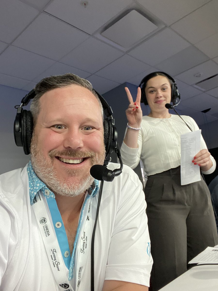 It’s bring your uncle to work day at <a href="/WorldLacrosse/">World Lacrosse</a> 

First time <a href="/makijenner/">Maki Jenner</a> and I have ever called a game together. 

#CoreMemory #WorldLacrosse2024