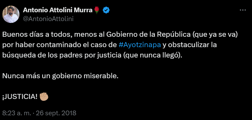 tan vigente como hace seis años