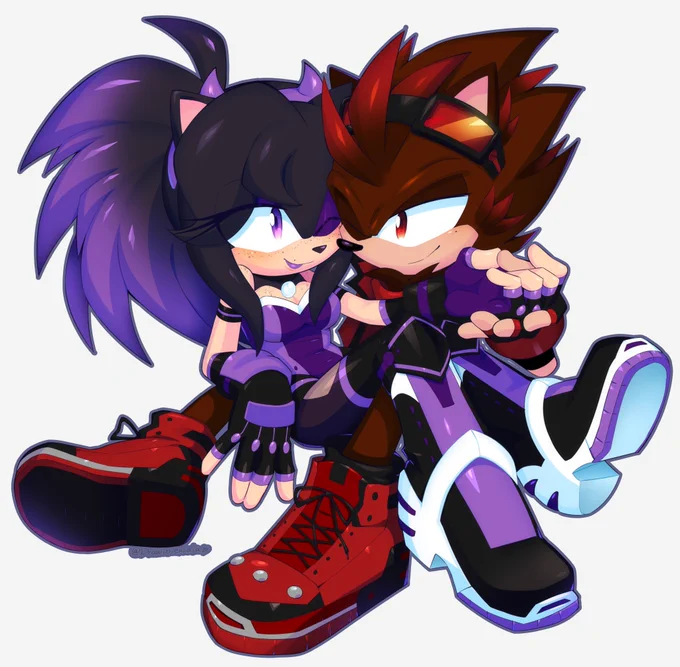 Commission for  this is Matthias the hedgewolf and Lyra the hedgehog!Thank you very much for commissioning me!  