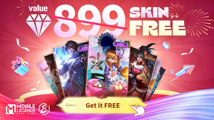 My Invitation Code is: 7x952nm. Let's help each other get the new Epic Skin for free! Log in now!
share.mobilelegends.com/xb1ev5S