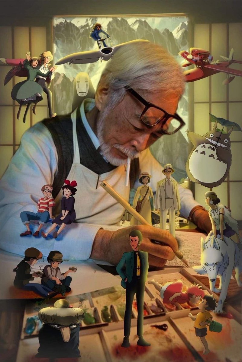 anime_'s tweet photo. Hayao Miyazaki 🩶 https://t.co/XTWLn0faKN