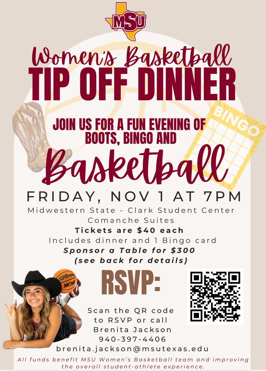 MSUTexasWBB's tweet image. Here we go #stanggang ‼️ Come meet the team! 🐎 Join us Friday, November 1 at 7 pm for our Tip Off Dinner.🤠 Tickets are going fast. Grab yours today: forms.office.com/r/ckjXksZnvF
