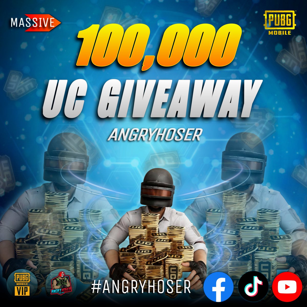 Angry_Hoser's tweet photo. 100,000 UC in @pubgmobile Giveaway

https://t.co/B1oWVWUPct

#AngryHoser #PUBGMVIP #StayAngry #PUBGMOBILE https://t.co/pTJzrfLjyF
