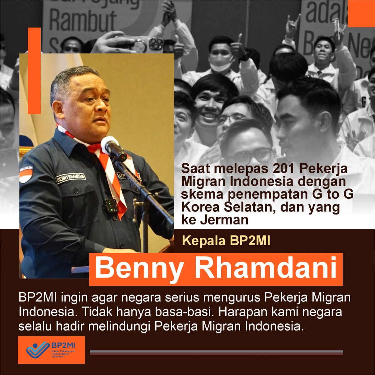 Banyak pesan yang disampaikan bapak Benny merupakan salah satu bentuk motivasi kepedulian beliau pada pekerja migran Indonesia (PMI) 
#PemberdayaanEkonomiPekerjaMigran