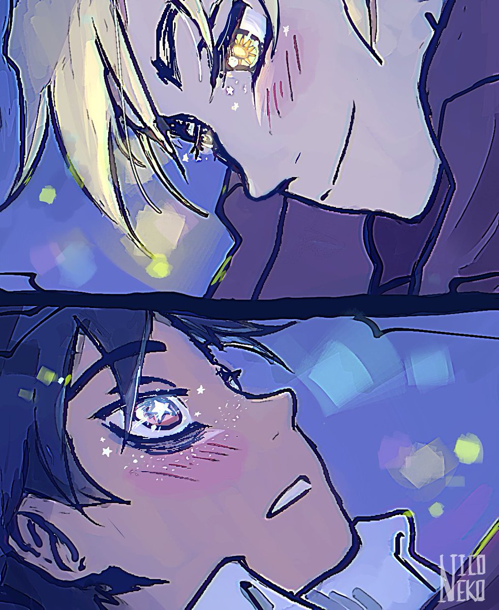 Cursed_Niconeko's tweet photo. Día 4: ☀️&amp;⭐

Experimentando con el estilo. Sepan que el hc de que las pequitas de Manu son por las estrellas que se ven en el norte me cambió para siempre 

#argchi #argchiweek2024 #latinhetalia https://t.co/Wc40t6oN29