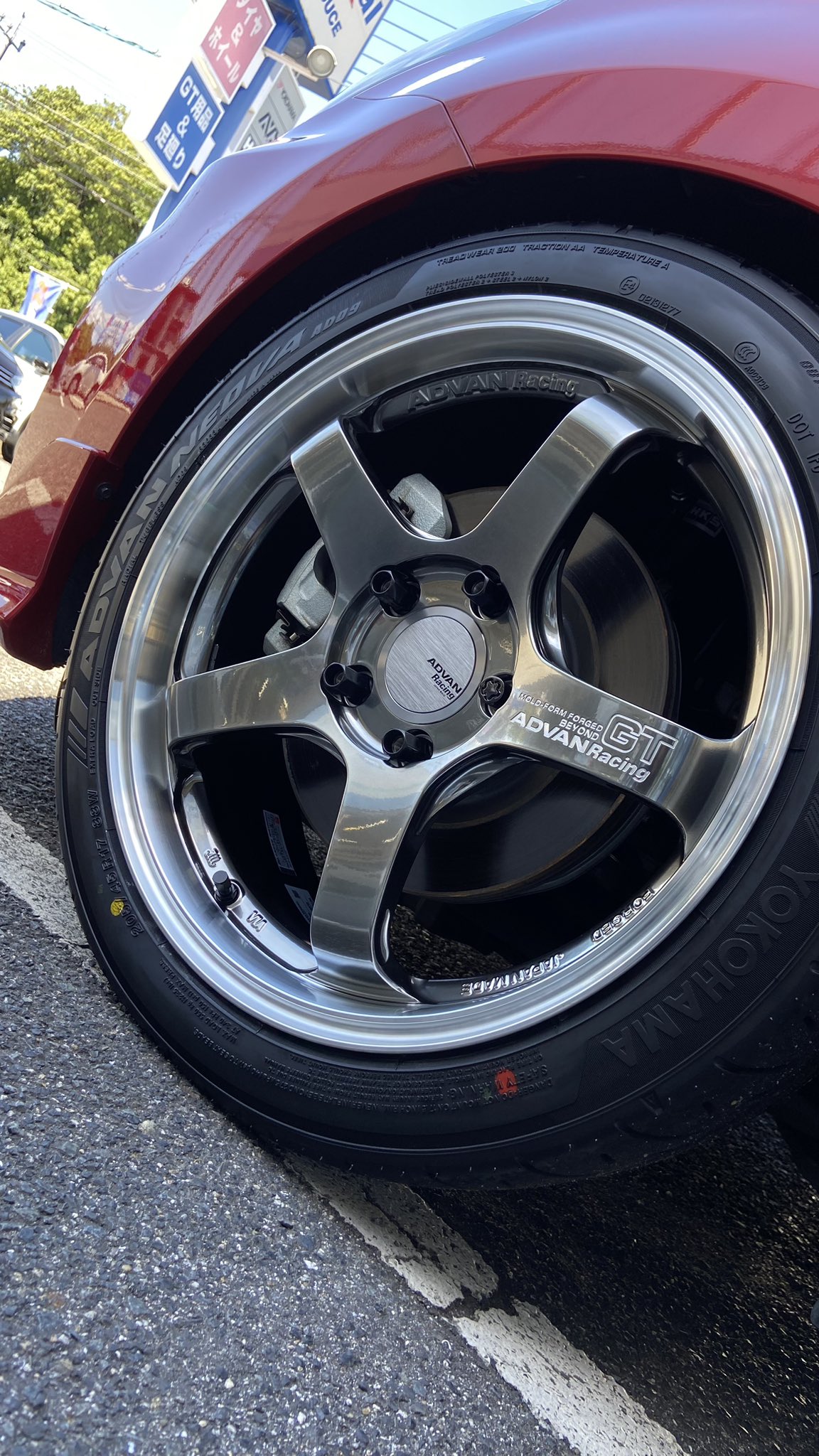 単品1本価格) 17インチ 7.5J 5/100 YOKOHAMA WHEEL ADVAN Racing