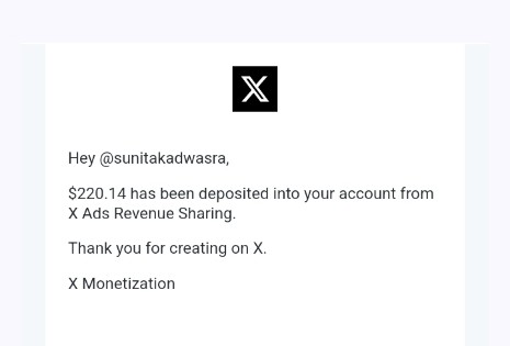 sunitakadwasra's tweet image. X Payout 16,102 $ , 11,047 💰

मेरा मानना है कि अगर हम मिलकर काम करें तो 14 दिन के 15 से ₹25हज़ार कमा सकते हैं ।
बस इसके लिए एक दूसरे का साथ देना बहुत जरूरी है।

अगर आप भी ट्विटर को कमाई का माध्यम बनाना चाहते है तो हमसे जुड़ सकते हैं।

इस पोस्ट को रीट्वीट कर अपनी 🆔 कमेंट करे।…