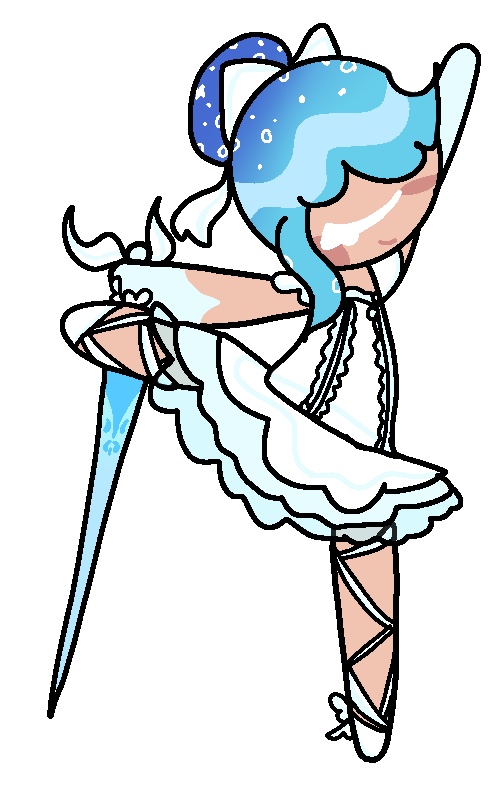 MjStarBlu's tweet photo. The ballerina elegation is so stupid that I draw her as actually ballerina dress https://t.co/1yyF0mwQKG