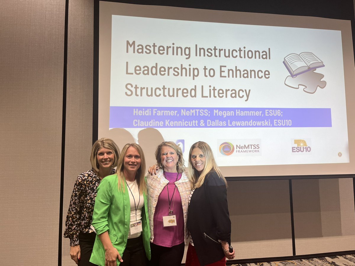 So grateful to present with these three Literacy nerds! ❤️ #NeMTSS24