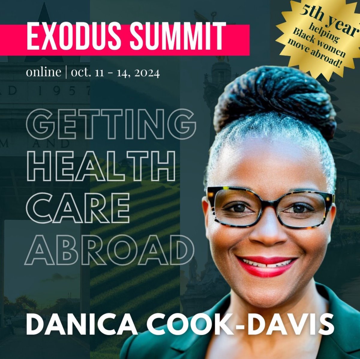 Danica will be leading the session "Getting Health Care Abroad," where she'll share her expertise on navigating healthcare systems overseas, making sure you’re well-prepared for your health journey abroad. Join us exodussummit.com