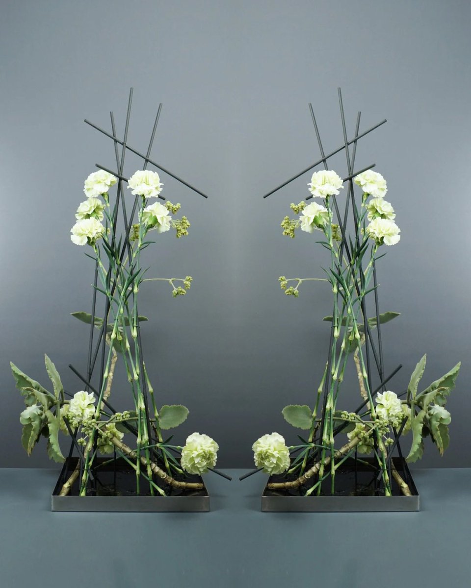 MarkPampling's tweet image. A freestanding, overlapping design of Dianthus and Kalanchoe beharensis. Created for Design Solutions with Flower Thinking.
.
#overlappingfloraldesign #floralinspiration 
#dianthus #kalanchoebeharensis #floraldesignsolutions
#floraldesigner #masterflorist #floraldesignteacher