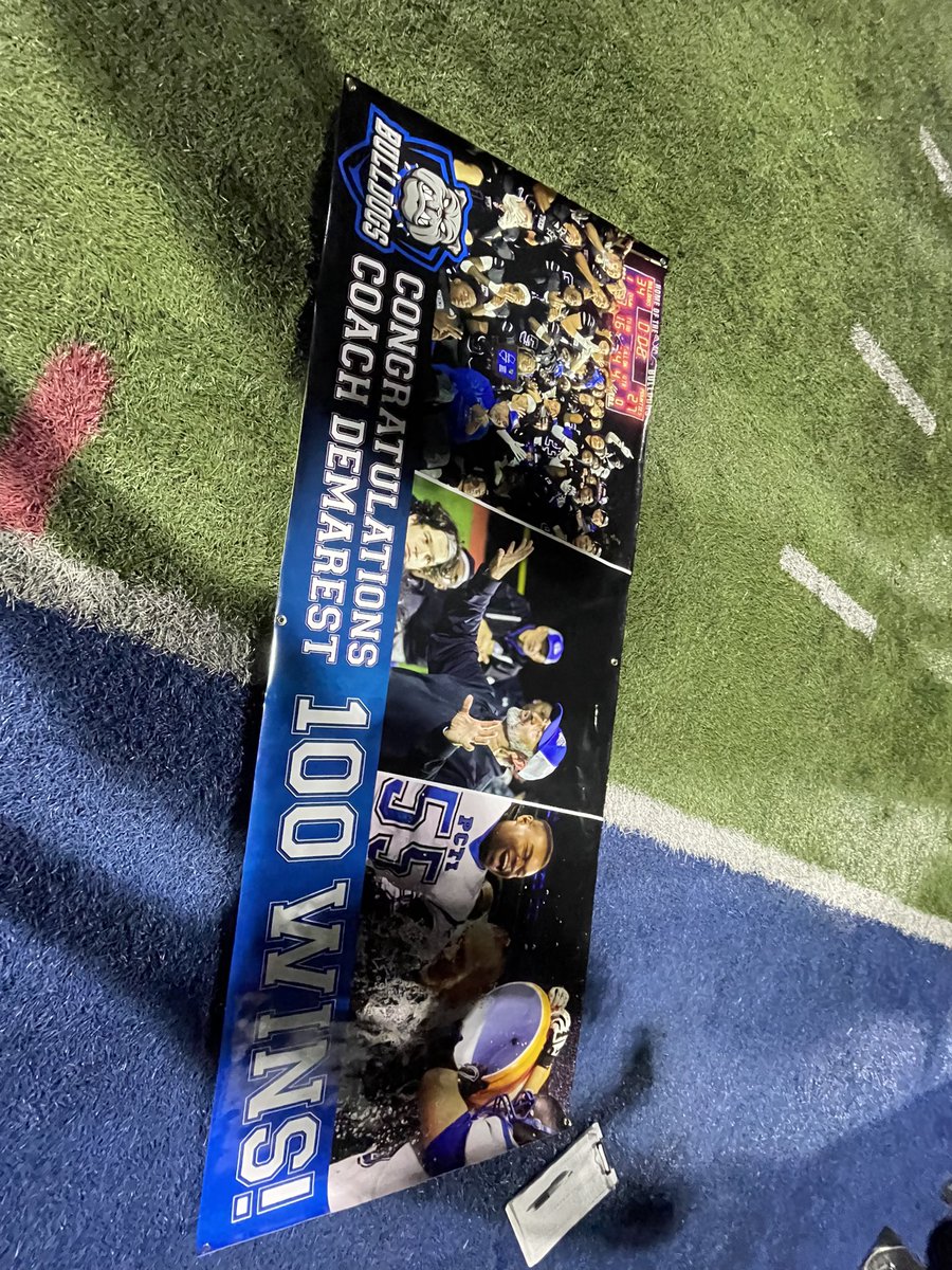Congrats to the King of Da North ( Coach Dem)  on 100 wins , proud of you GOAT keep being great !!! <a href="/PCTIBulldogFB/">Passaic Tech High School Football</a>  <a href="/PCTI_Athletics/">PCTI Athletics</a>