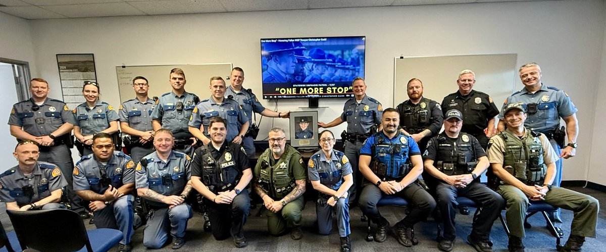 wspd8pio's tweet image. DUI emphasis patrols are out now in remembrance of Trooper Chris Gadd #927. 

#onemorestop #drivesober