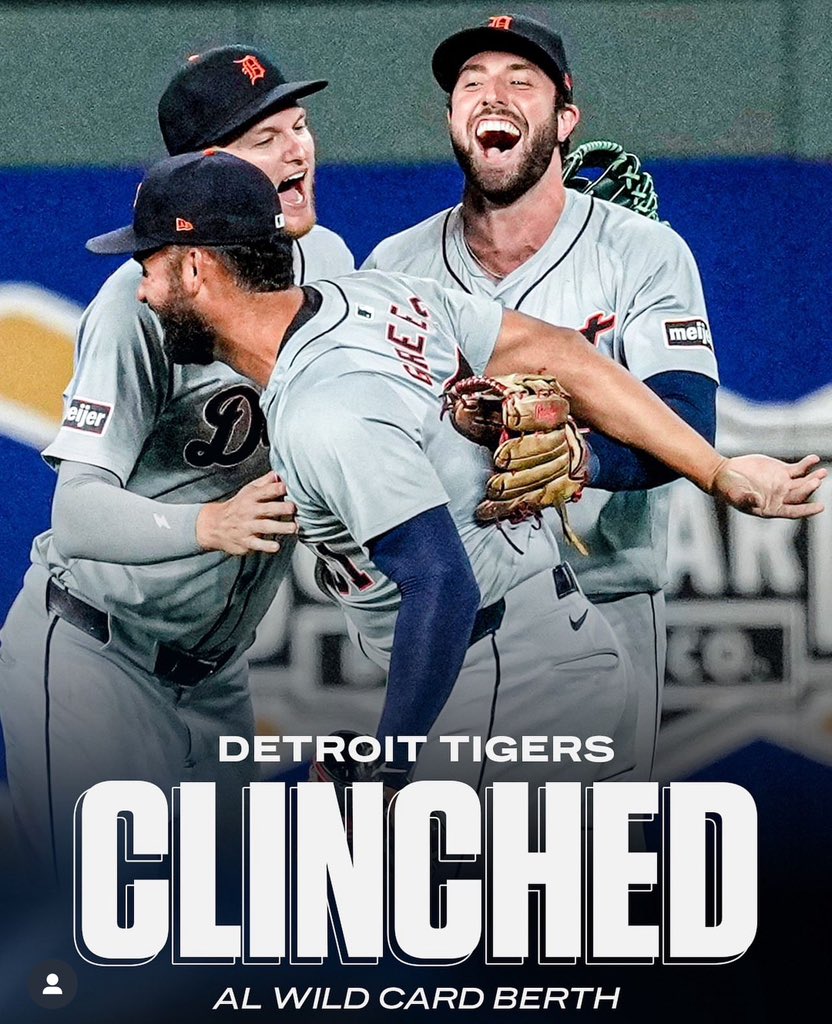 Tory Sheffer (@toryjsheffer) on Twitter photo They let the <a href="/tigers/">Detroit Tigers</a> get hot!!
<a href="/shanewallen20/">Shane Wallen</a> knew itād be a great year back in February. What a run. They let the <a href="/tigers/">Detroit Tigers</a> get hot!!
<a href="/shanewallen20/">Shane Wallen</a> knew itād be a great year back in February. What a run.