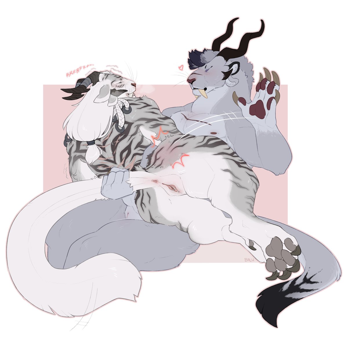 2/2
If ur enormous warcat misbehaves, simply give a light pat on the rump
for @espyeen and <a href="/Blue_Rubus/">🦋 hjorsin-around.bsky.social</a> ✨