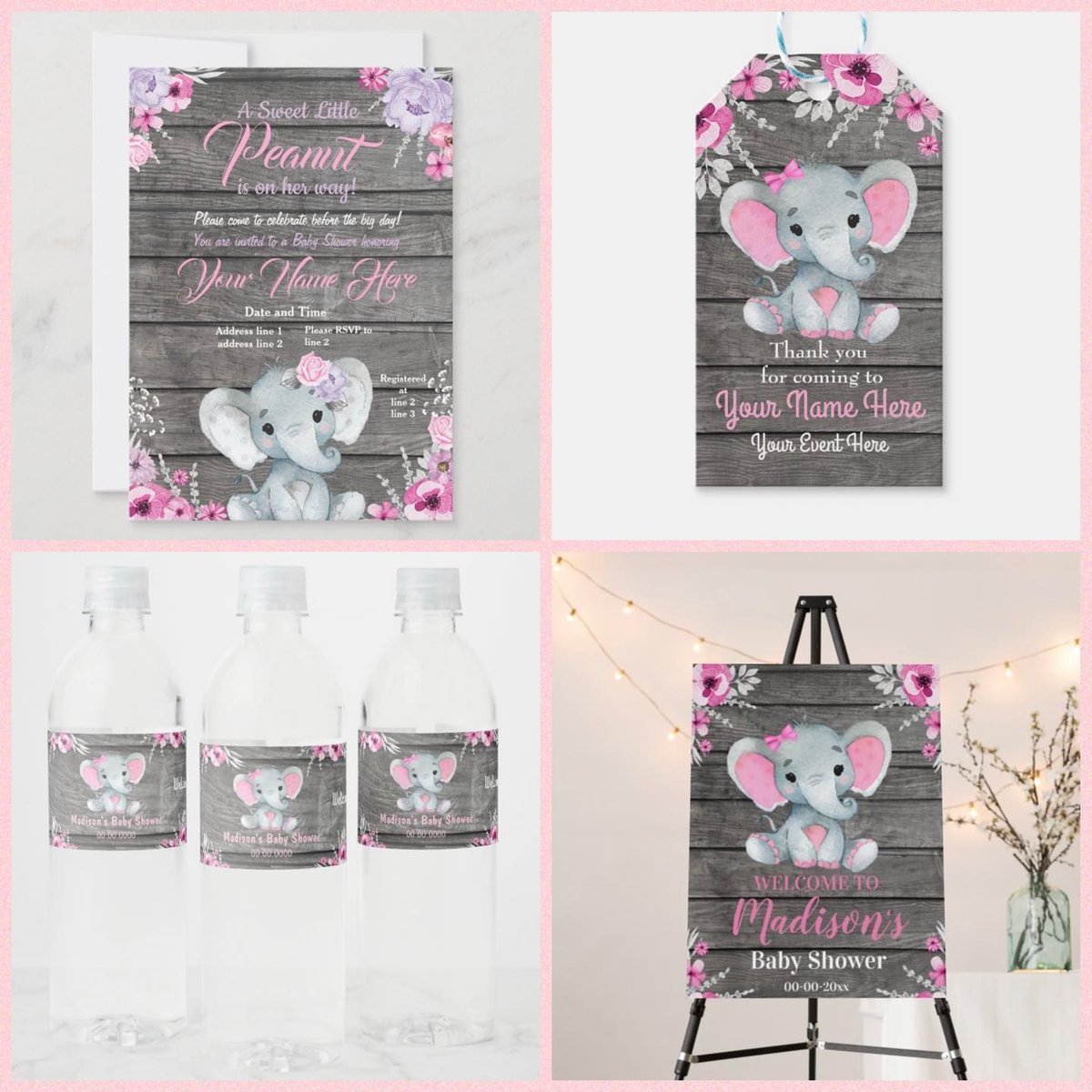 NDeeSpirit's tweet photo. This is cutest Baby Shower decor. We love it! #babyshower #elephant #itsagirl #babyshowerideas https://t.co/9DnsHhuu5D