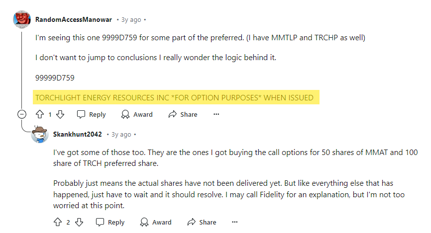 On June 22, Torchlight Energy Resources was listed on TradeGate exchange.

*This was before [1896724D] had the [US 89102U202 4] ISIN removed from it's FIGI [BBG011J195M8]. This instrument could still trade with the ISIN for 6 days before it was re-assigned due to a name change.