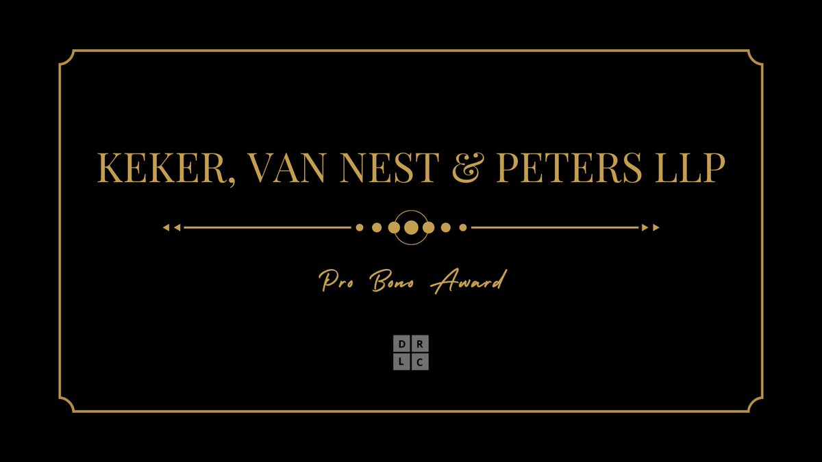 We are thrilled to honor our friends and partners at <a href="/KekerLLP/">Keker Van Nest & Peters</a> next Saturday, October 5th, at the 2024 FDR Dinner.
