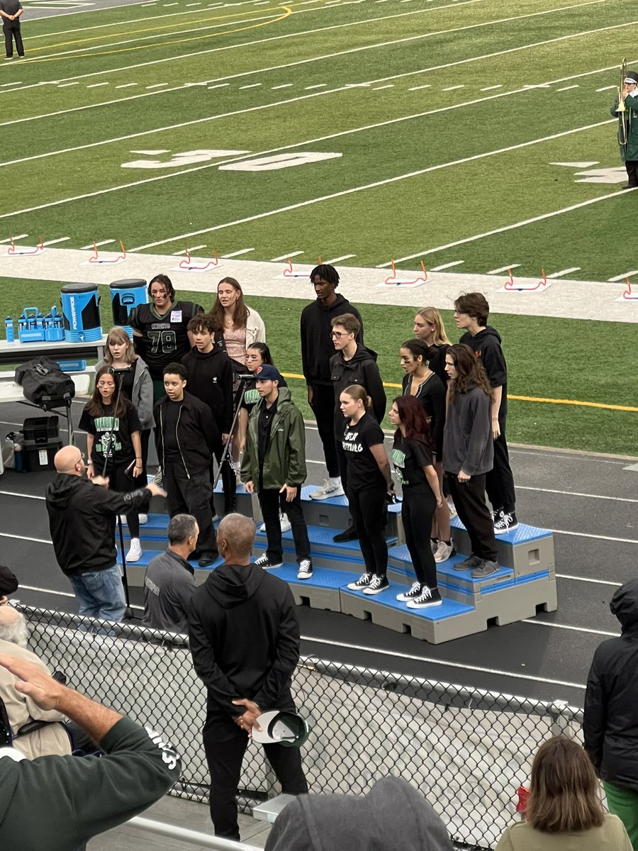 National Anthem at the Homecoming Game was the best! <a href="/NordoniaChoirs/">Nordonia Choirs</a>
