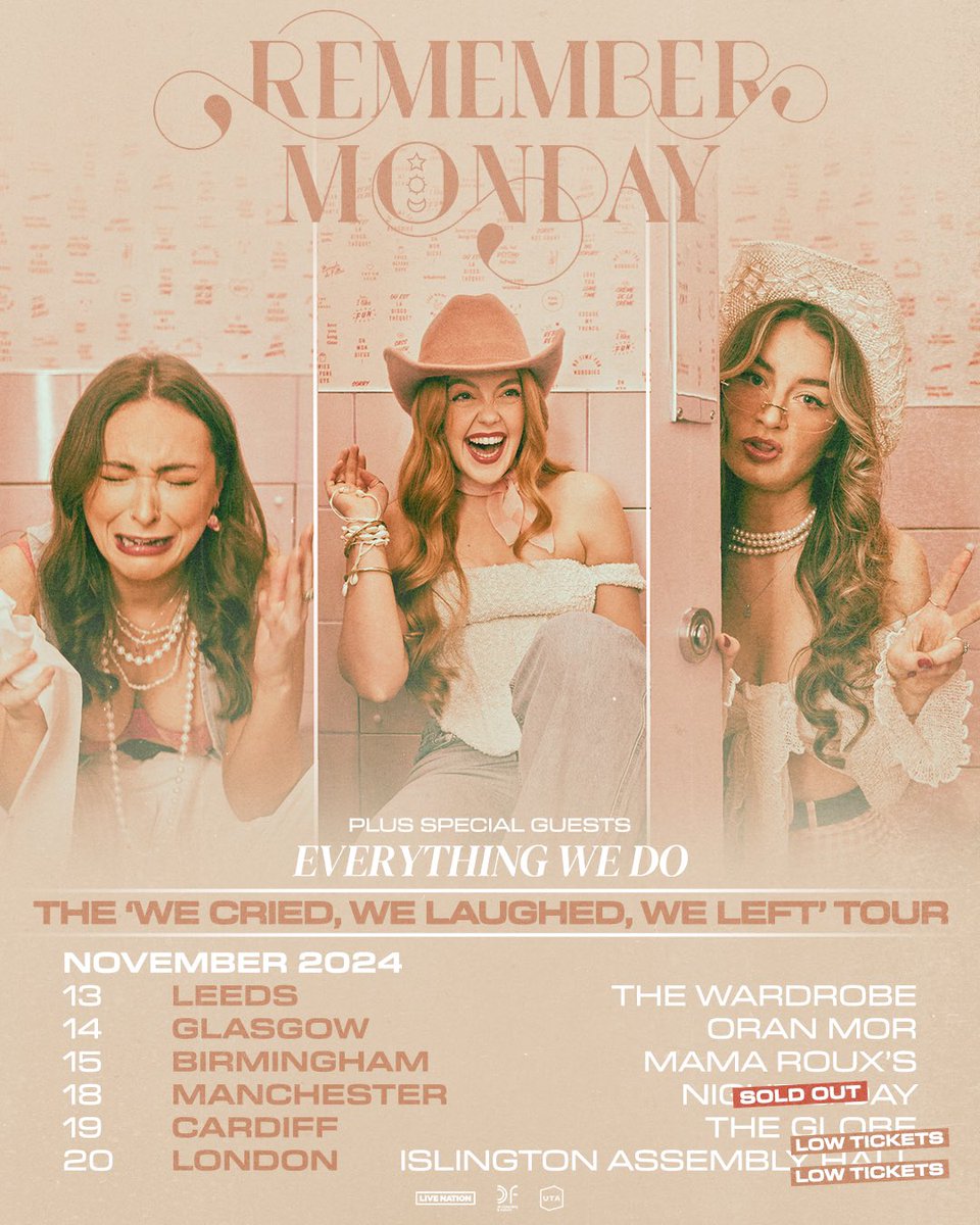 everything we do (@everythingwedo_) on Twitter photo we’re going on tour 🥹
so excited to join the amazing <a href="/remembermonday_/">REMEMBER MONDAY ☼☽ ✩</a> in November, there’s not many tickets left so be quick!! 🩵🧡
livenation.co.uk/artist-remembe… we’re going on tour 🥹
so excited to join the amazing <a href="/remembermonday_/">REMEMBER MONDAY ☼☽ ✩</a> in November, there’s not many tickets left so be quick!! 🩵🧡
livenation.co.uk/artist-remembe…