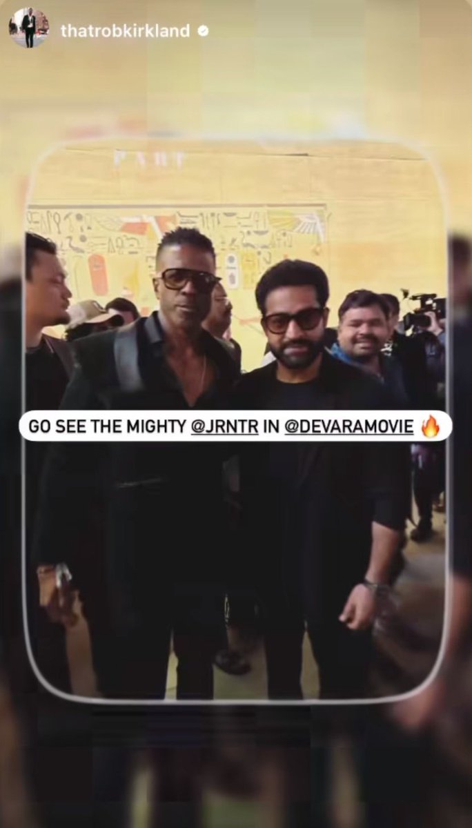 American actor, writer, and filmmaker <a href="/ThatRobKirkland/">Rob Kirkland</a> With <a href="/tarak9999/">Jr NTR</a> Anna During The <a href="/BeyondFest/">Beyond Fest</a> #Devara Screening ❤️‍🔥❤️‍🔥.