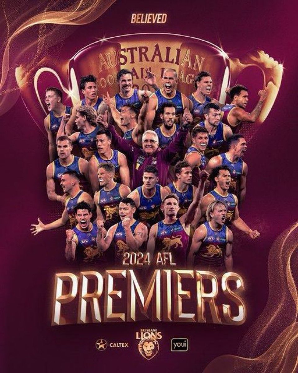 Kelly HD🎙 (@kellyhd) on Twitter photo Watched this team struggle so much at the start of the season - but they’re the proof that you never give up, and you always Believe. <a href="/brisbanelions/">Brisbane Lions</a> #AFLGF #Lions #Premiers Watched this team struggle so much at the start of the season - but they’re the proof that you never give up, and you always Believe. <a href="/brisbanelions/">Brisbane Lions</a> #AFLGF #Lions #Premiers