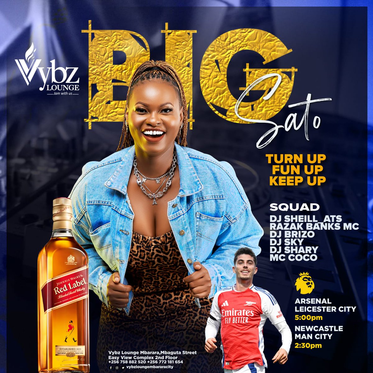 DjSheilla_Ats's tweet photo. Vibes on a Saturday be Big with nothing but the absolute best entertainment around Mbarara Town. Pull Up & Join Me and the geng for #BigSato @Vybz_Lounge π₯ππ½π₯³.
#jamwithus https://t.co/J6HpSxSTLO