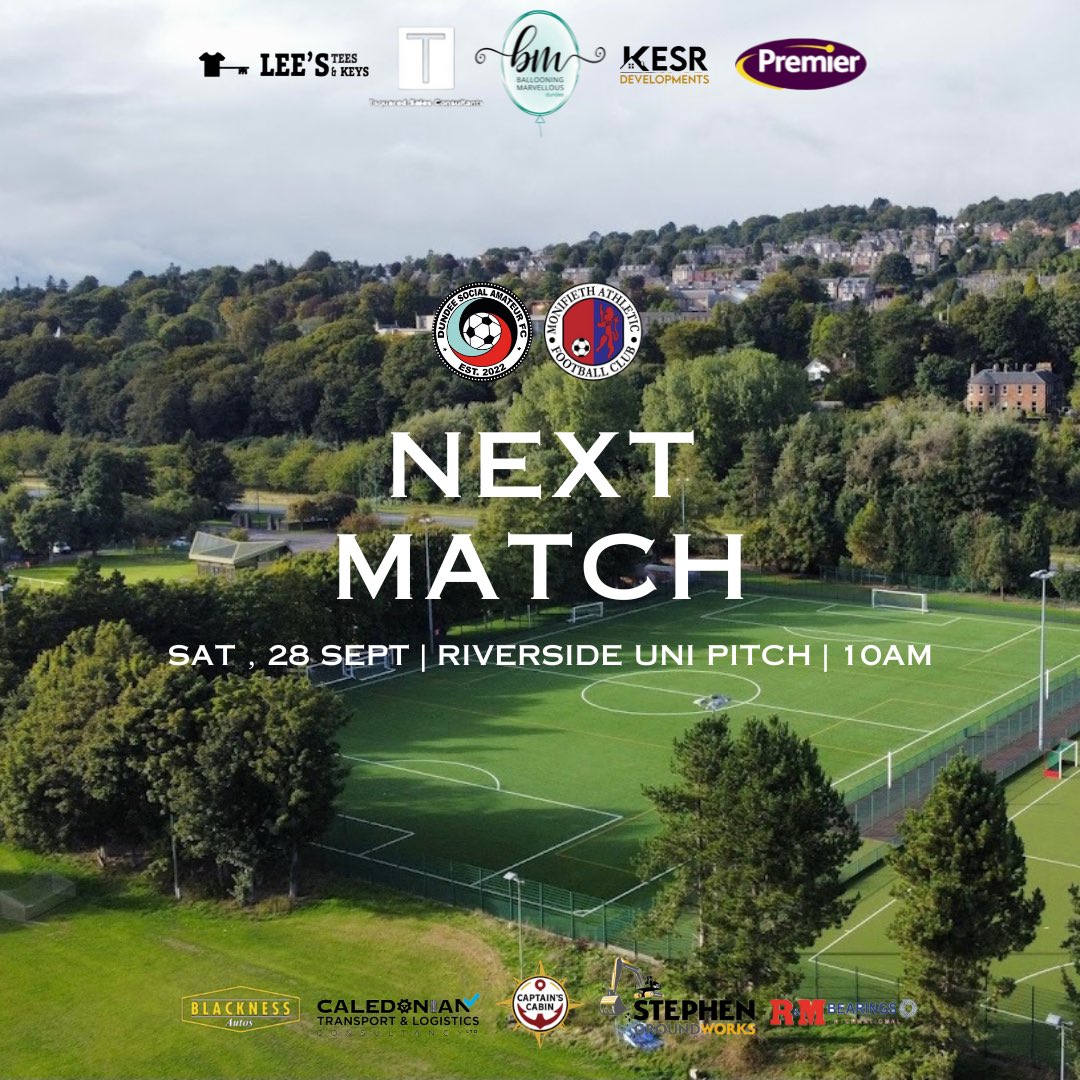 We face Monifieth AFC at riverside this Saturday!

#monthesocial | #riverside