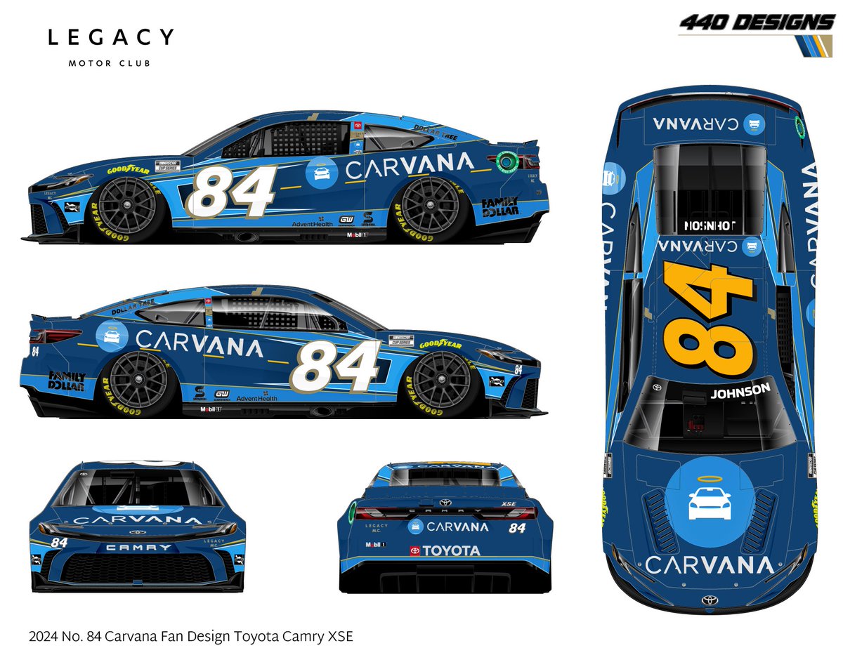 440_Designs's tweet photo. Here's my entry for the @CarvanaRacing #CarvanaFanDesign contest, with a scheme that's designed to take @JimmieJohnson places - like victory lane!

** had to repost (wrong @ and fixed the image) https://t.co/EZw3KRi0i7