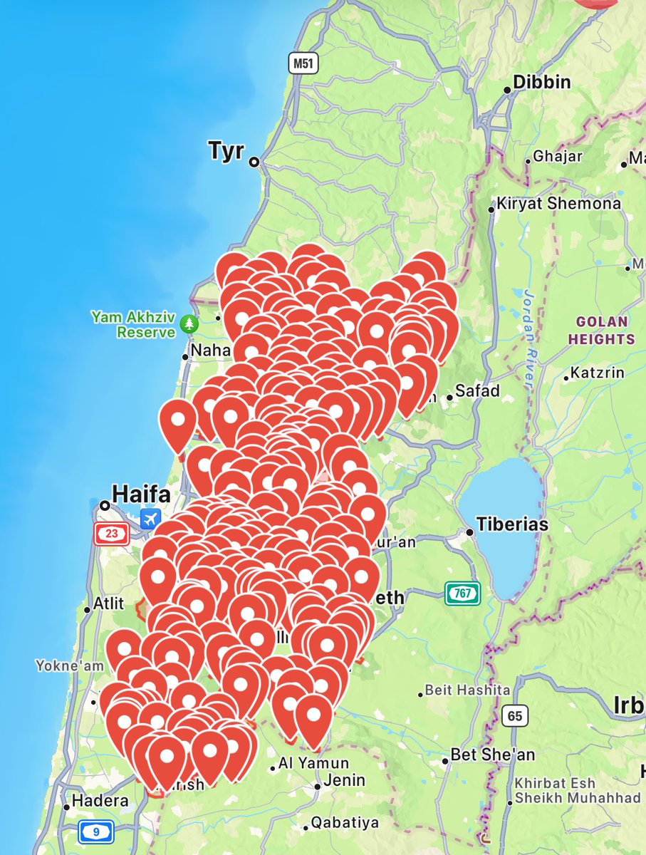 Alihashem's tweet photo. The number of launches from Lebanon this morning is huge. It’s clear that the command chain in charge within Hezbollah has now absorbed the hit and started taking the initiative. https://t.co/a99aExxhbu