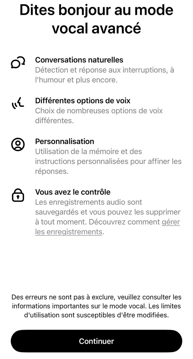 AlainGoudey's tweet image. 🤯 Advanced Voice est disponible dans ChatGPT pour les utilisateurs Plus en France 🇫🇷‼️

Il faut télécharger la dernière version de l&apos;application ChatGPT pour y accéder. Have fun 🥳

#ChatGPT #AdvancedVoice #AI