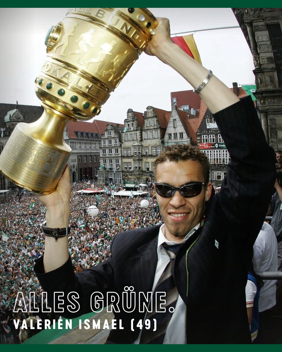 Herzlichen Glückwunsch, Valerien #Ismael! 🎂

2004 holte unser ehemaliger Abwehrspieler das Double mit dem SVW, heute feiert er seinen 4️⃣9️⃣. Geburtstag. Hab einen schönen Tag, Valerien! 💚

#Werder