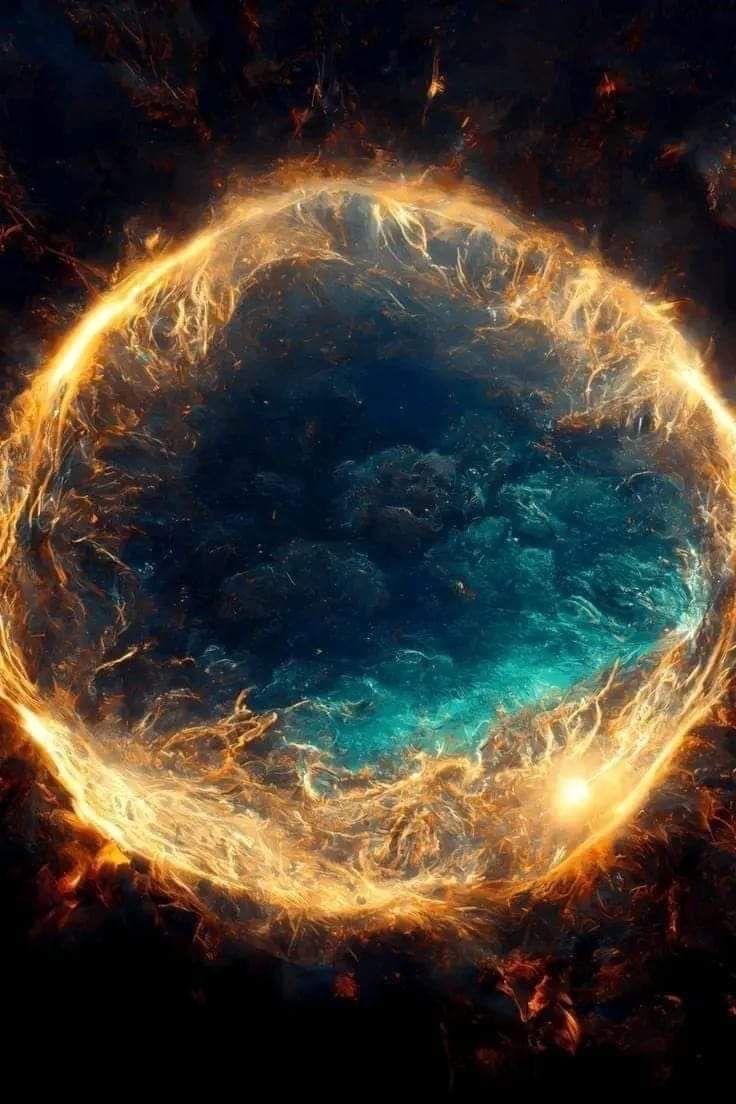 It shows a supernova, the explosion of a star. A supernova is the largest explosion in the universe. It would be scary to observe something like this from Earth !!! God work ♥️