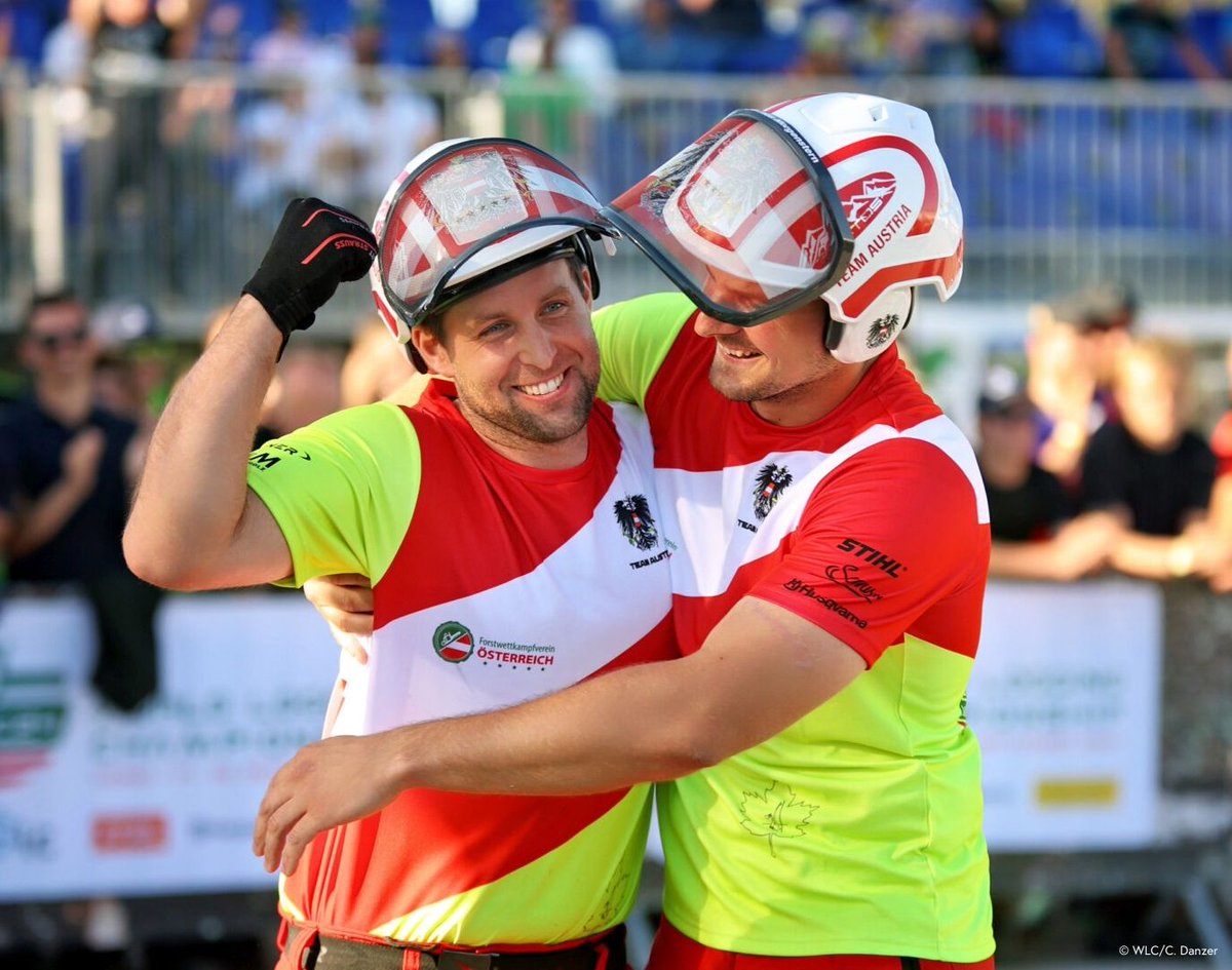 BMLUK_gv_at's tweet photo. 🪓 #ForstWM2024: Österreich ist wieder Weltmeister &amp; stellt 8 neue Weltrekorde auf! 🥇
Das österr. Nationalteam holte sich 25 Medaillen (12 Gold-, 8 Silber- &amp; 5 Bronzemedaillen) &amp; stellte alle bisherigen Top-Erfolge in den Schatten.👏

Details: https://t.co/ovywdwNTs3 @Unser_Wald https://t.co/slj9Kxk4oC