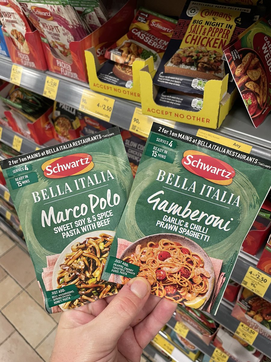 All_Things_New_'s tweet image. Schwartz x Pizza Express and others! 👀 At Morrisons @PizzaExpress @BellaItalia_UK @lasiguanas #schwartz #pizzaexpress #bellaitalia #lasiguanas #therealgreek #dinner #wellthisisnew