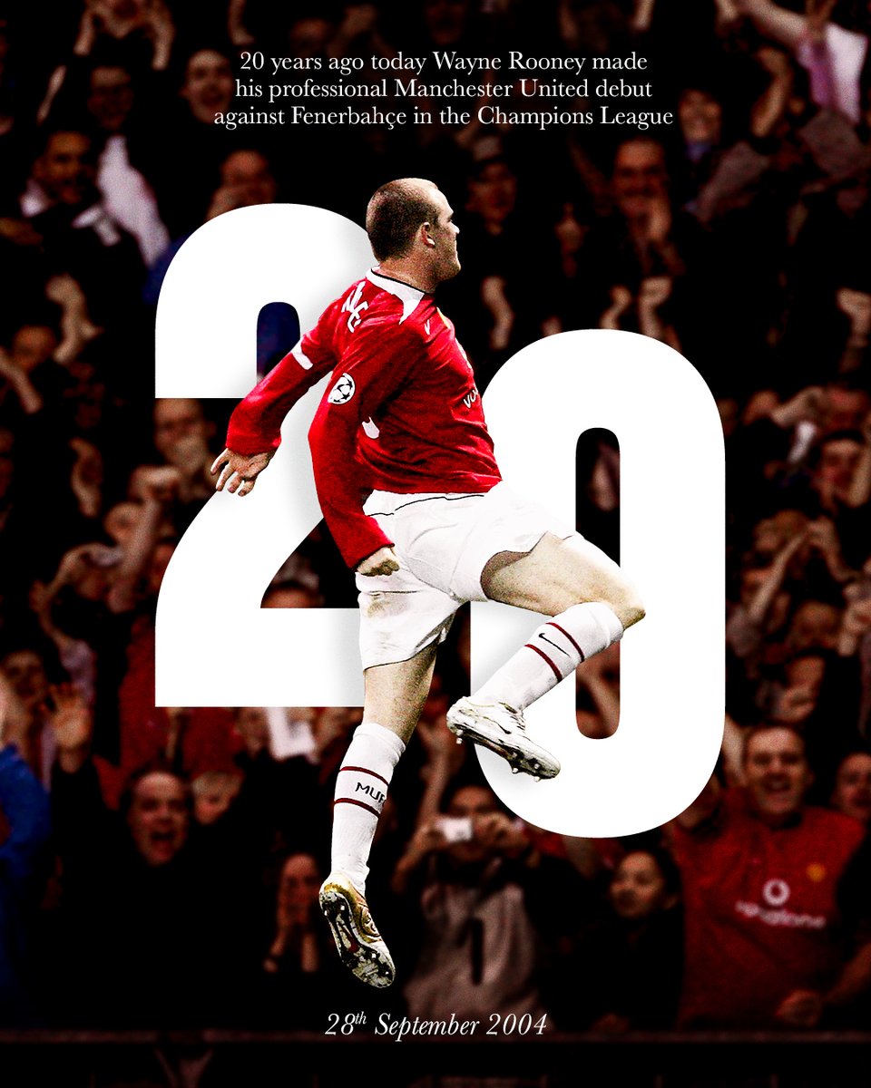 The legendary story began 20 years ago... 📖

#MUFC || <a href="/WayneRooney/">Wayne Rooney</a>