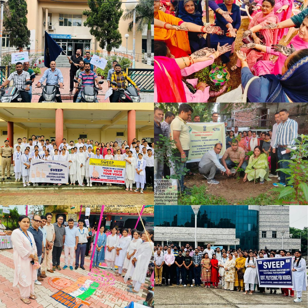 acd_jammu's tweet photo. A Unique & Comprehensive Voter Awareness Campaign featuring over 8000 events & participation of over 800000 individuals within a single day.
"🅼🅰️🆁🅺 🆃🅷🅴 🅳🅰️🆃🅴 || 𝟘𝟙.𝟙𝟘.𝟚𝟘𝟚𝟜"
#ChunavKaParv
#DeshKaGarv
#vote4sure
#JammuVotes
#LoktantraKiJyotiVote
@diprjk https://t.co/YaT59M4WhG