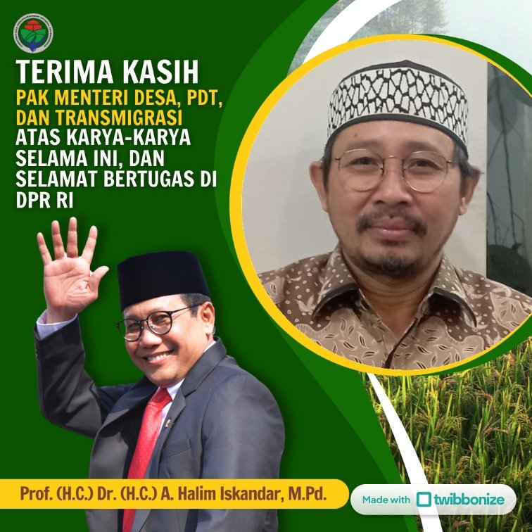 CholisRabin's tweet photo. Terima Kasih Gus Menteri atas segala Dedikasinya selama ini. Barokah selalu menyertai anda. 
@jokowi 
@prabowo
@halimiskandarnu
@Kemendespdtt https://t.co/i7tGNHgtmc