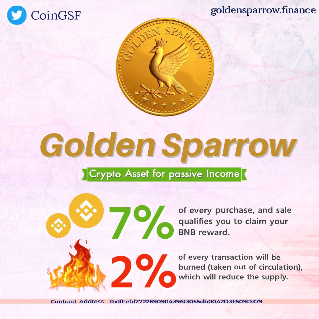$GSF  is Real coin that Gives #passiveincome as #BNB Reward by just #Holding 

#Crypto #BTC #SOL #cryptocurrency #CryptoInvestor #CryptoInvestor