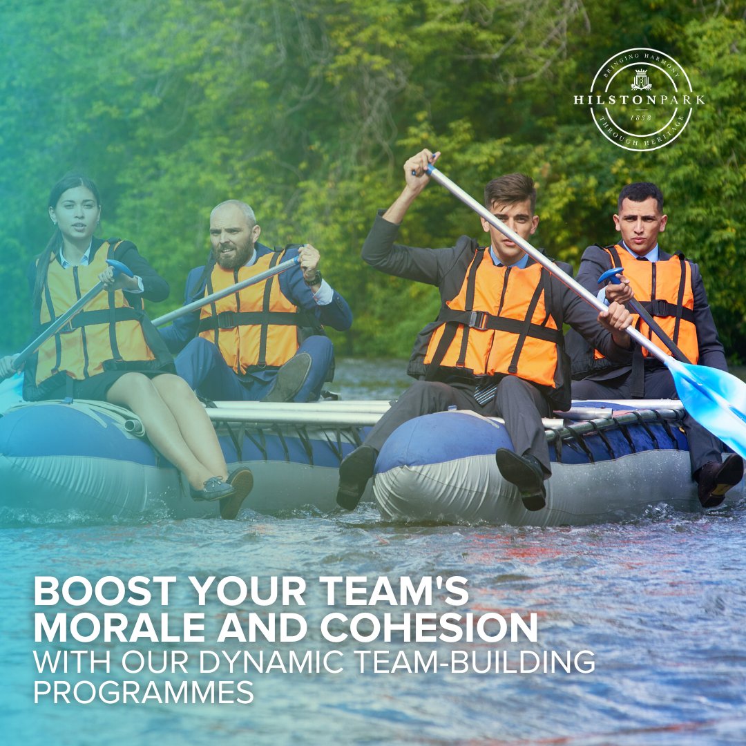 Boost your team's morale and cohesion with our dynamic team-building programmes at Hilston Park!
 
Let's build a stronger team together!
 
Visit the link in bio
 
Contact us at +44 (0) 1600 240033 / booking@hilstonpark.com

#TeamBuilding #StrongerTogether #Teamwork